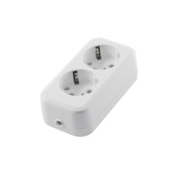 Block 2 sockets with grounding/LMK002 Lemanso