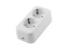 Block 2 sockets with grounding/LMK002 Lemanso