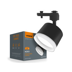LED track lamp for GX53 lamp 220-240V Black (VL-SPF17C-BP) VIDEX