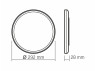 LED round surface-mounted lamp with decorative lighting 18W 220-240V 4000K IP20 DL3R white (VL-DL3R-184W) VIDEX
