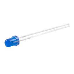 Diodes 3mm matte blue LEDUA