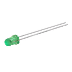 Diodes 3mm matte green LEDUA