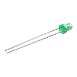 Diodes 3mm matte green LEDUA