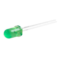 Diodes 5mm matte green LEDUA