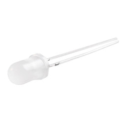 Diodes 5mm matte white LEDUA