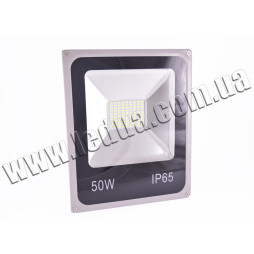 LED spotlight 50W SMD 220V with motion sensor, white