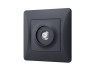 Single SAT satellite socket black graphite VIDEX BINERA