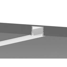 Aluminum profile for LED strip AL-03-1 2 meters anodized recessed LEDUA