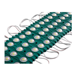 LED modules 2835-3smd 12V IP65 1.5watt with lens green