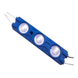 LED modules 2835-3smd 12V IP65 1.5watt with lens blue LEDUA