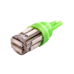 LED car lamp T10-7020-10smd green 12V LEDUA
