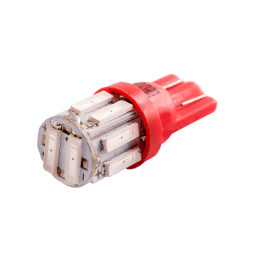 LED car lamp T10-7020-10smd red 12V LEDUA