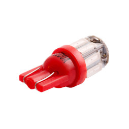 LED car lamp T10-7020-10smd red 12V LEDUA