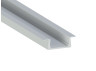 Aluminum profile for LED strip AL-01-1 1 meter anodized recessed LEDUA