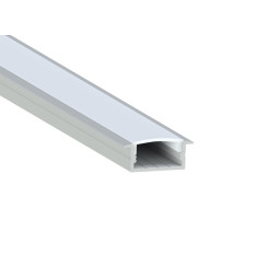 Aluminum profile for LED strip AL-16 1 meter anodized recessed LEDUA