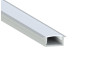 Aluminum profile for LED strip AL-16 1 meter anodized recessed LEDUA