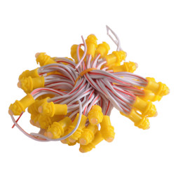 Quick mounting diodes 9mm yellow 12V LEDUA