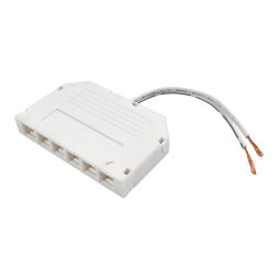 6-hole junction box, white, 84mm 22AWG LEDUA