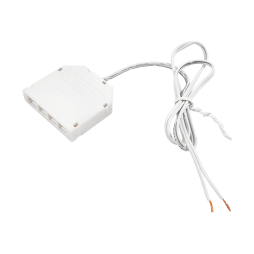 4-hole junction box, white 22AWG LEDUA