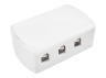 6-hole junction box, white, mini female to DC 5.5*2.1mm LEDUA