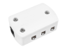 6-hole junction box, white, mini female to DC 5.5*2.1mm LEDUA
