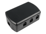 6-hole junction box, black, mini female to DC 5.5*2.1mm LEDUA