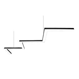 LED pendant, ceiling lamp "Levin" 220V 201W 12600Lm 4000k 500*6 black LEDUA