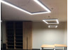 LED pendant lamp, ceiling "Tetragon" rectangle 220V 374W 31100lm 6000k 2000*1000 black LEDUA