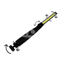 Multifunctional flashlight FA-019 gray