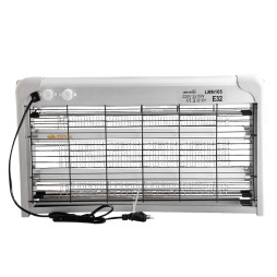 LED mosquito lamp T8 2x15W 220V LMN105 silver Lemanso