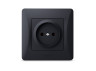 Single socket black graphite VIDEX BINERA