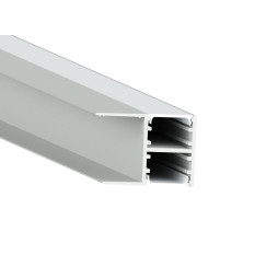 Aluminum profile for LED strip AL-38 2 meters anodized surface-mounted, end chipboard, wood 18mm LEDUA