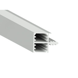 Aluminum profile for LED strip AL-26 1 meter anodized mortise, end for chipboard, wood LEDUA