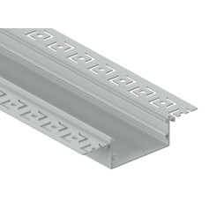 Aluminum profile for LED strip for plasterboard AL-40 1 meter anodized for plaster LEDUA