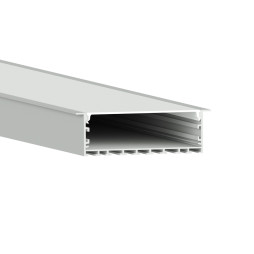 Aluminum profile for LED strip AL-42 1 meter anodized mortise/suspended LEDUA