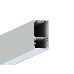 Aluminum profile for LED strip AL-44 1 meter anodized suspended/surface mounted LEDUA