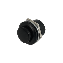 Black round button without locking OFF/ON R13-507C 3A 250VAC LSW38 Lemanso