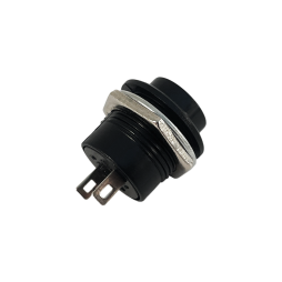 Black round button without locking OFF/ON R13-507C 3A 250VAC LSW38 Lemanso