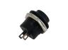 Black round button without locking OFF/ON R13-507C 3A 250VAC LSW38 Lemanso