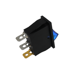 Narrow blue switch with backlight KCD3-102N 16A 250VAC LSW01 Lemanso