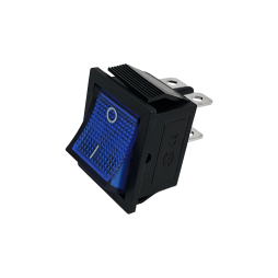 Large blue switch with backlight KCD4-201N 15A 250VAC LSW02 Lemanso