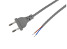 Cable (cord) with flat plug 1.9m + switch gray /LMA017 Lemanso