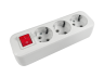 3-socket socket with grounding with button/LMK005 Lemanso