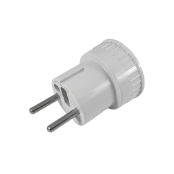 White "euro" adapter 6A,250V "copper" LMA015 Lemanso