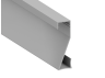 Aluminum profile for LED strip skirting board AL-68 2 meters anodized surface mounted LEDUA