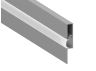 Aluminum profile for LED strip skirting board AL-69 2 meters anodized surface mounted LEDUA