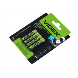 Alkaline battery LR03/AAA Turbo 4pcs BLISTER Videx
