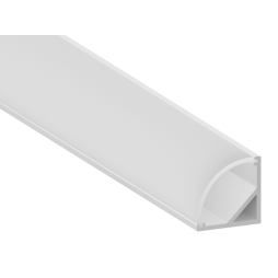 Aluminum profile for LED strip AL-75 2 meters white corner LEDUA