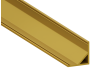 Aluminum profile for LED strip AL-75 2 meters gold corner LEDUA