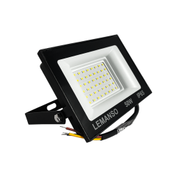 LED floodlight 50W 6500K IP65 3000LM 230V "Poseidon" black LMP73-50 Lemanso